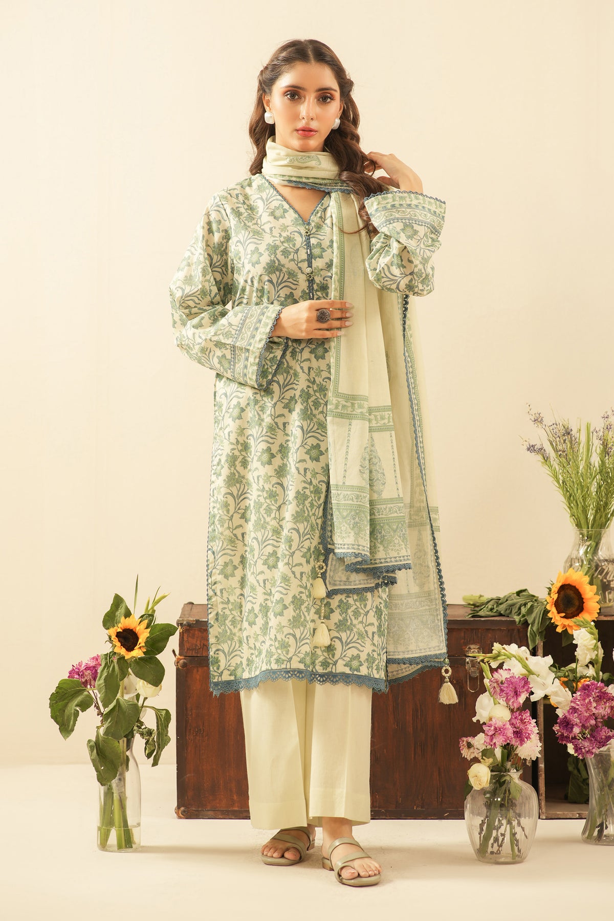 UNSTITCHED 3 PIECE SUIT
