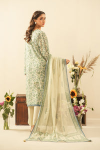 PRINTED LAWN UNSTITCHED 3 PIECE SUIT