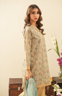PRINTED LAWN UNSTITCHED 3 PIECE SUIT