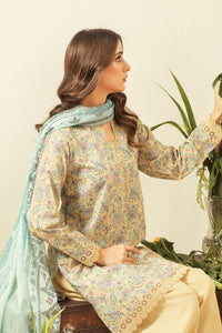 PRINTED LAWN UNSTITCHED 3 PIECE SUIT
