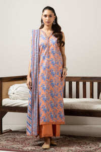 PRINTED LAWN UNSTITCHED 3 PIECE SUIT