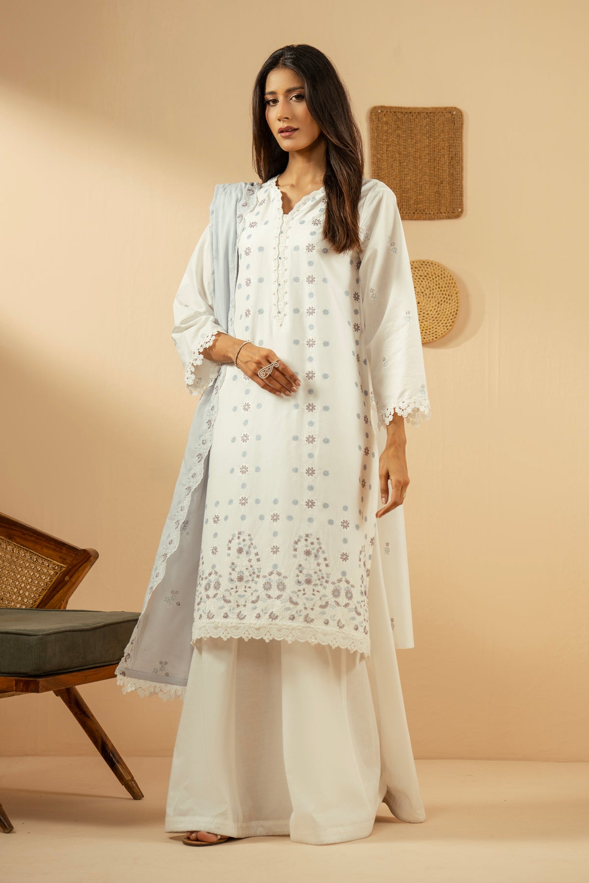 UNSTITCHED 3 PIECE SUIT