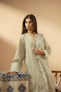 EMBROIDERED CHIKANKARI UNSTITCHED 3 PIECE SUIT