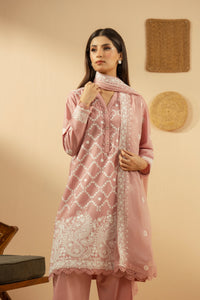 EMBROIDERED CHIKANKARI UNSTITCHED 3 PIECE SUIT