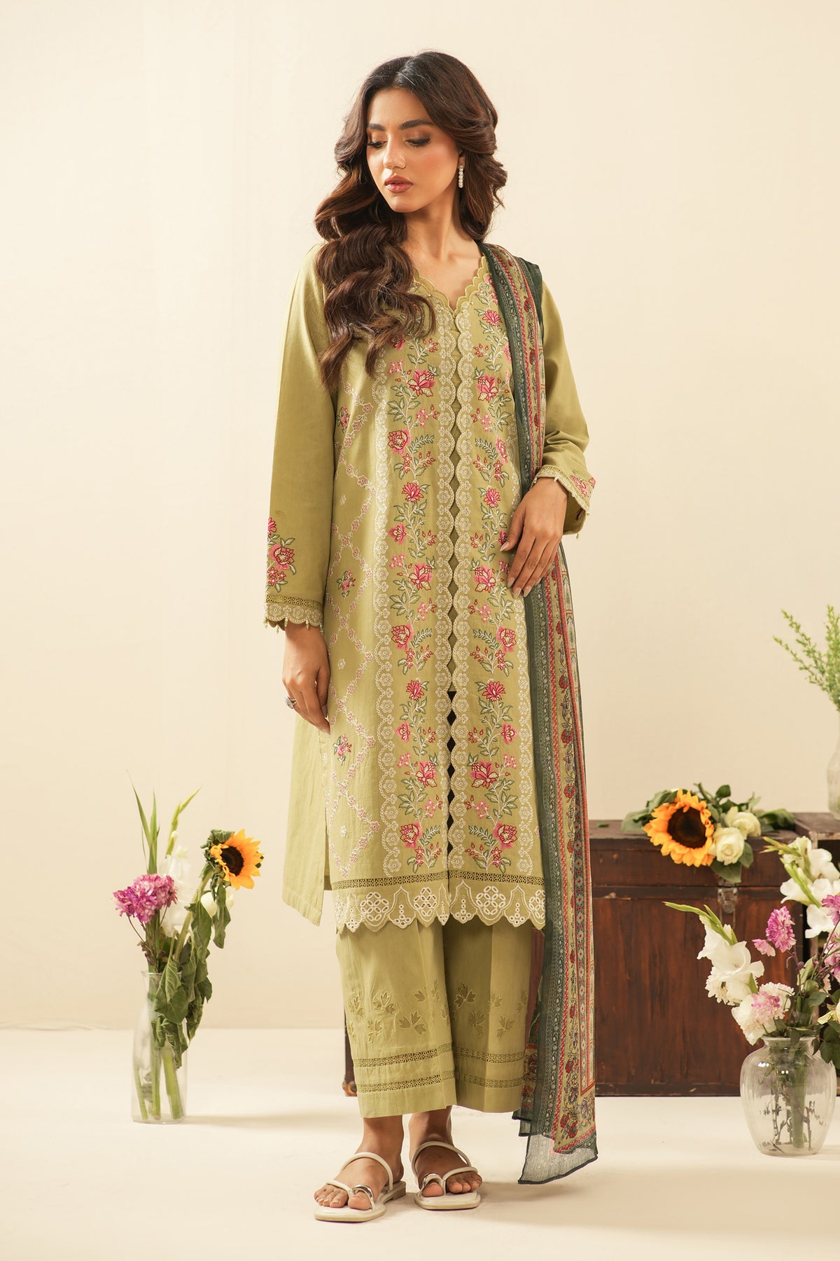 UNSTITCHED 3 PIECE SUIT
