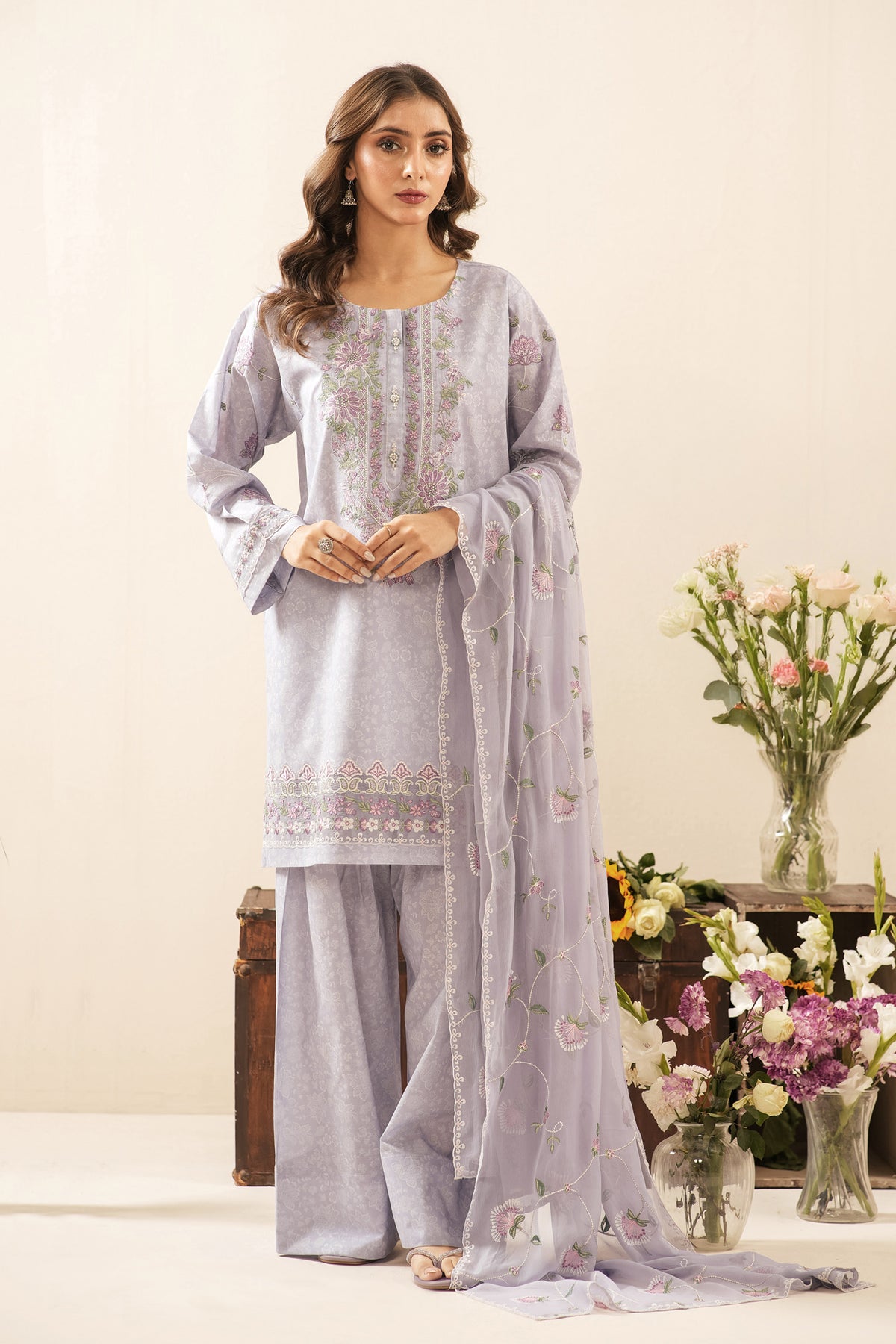 UNSTITCHED 3 PIECE SUIT