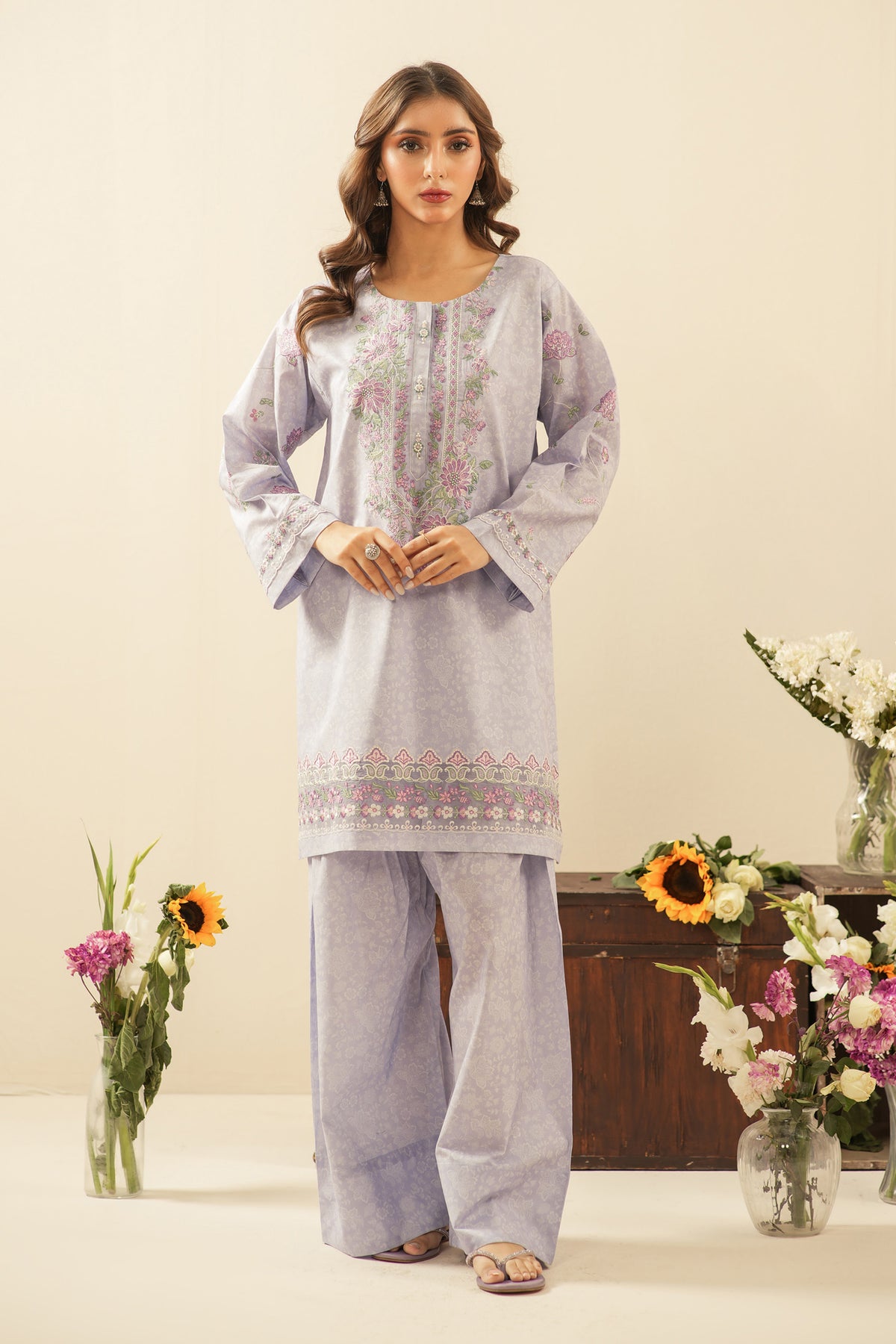 UNSTITCHED 3 PIECE SUIT
