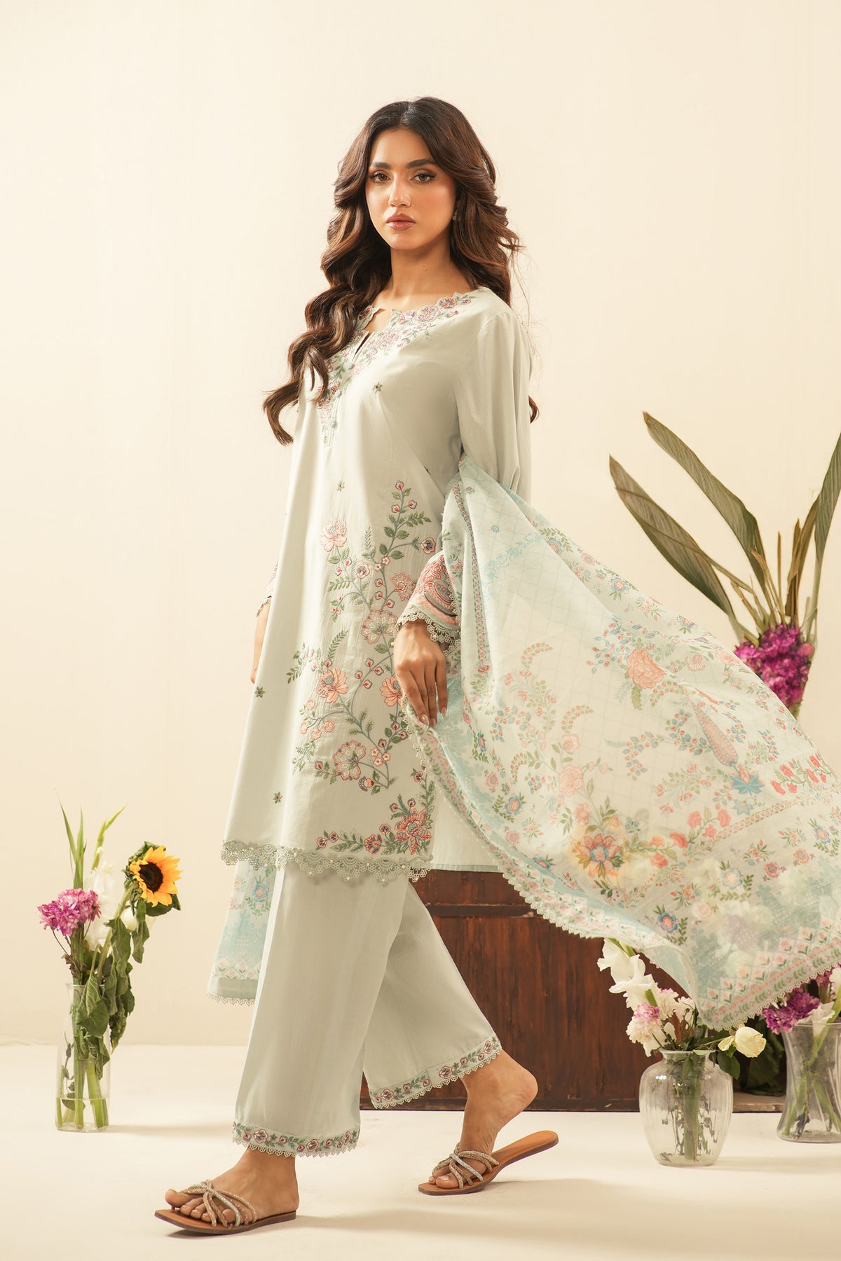 UNSTITCHED 3 PIECE SUIT