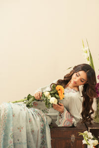 EMBROIDERED CAMBRIC UNSTITCHED 3 PIECE SUIT