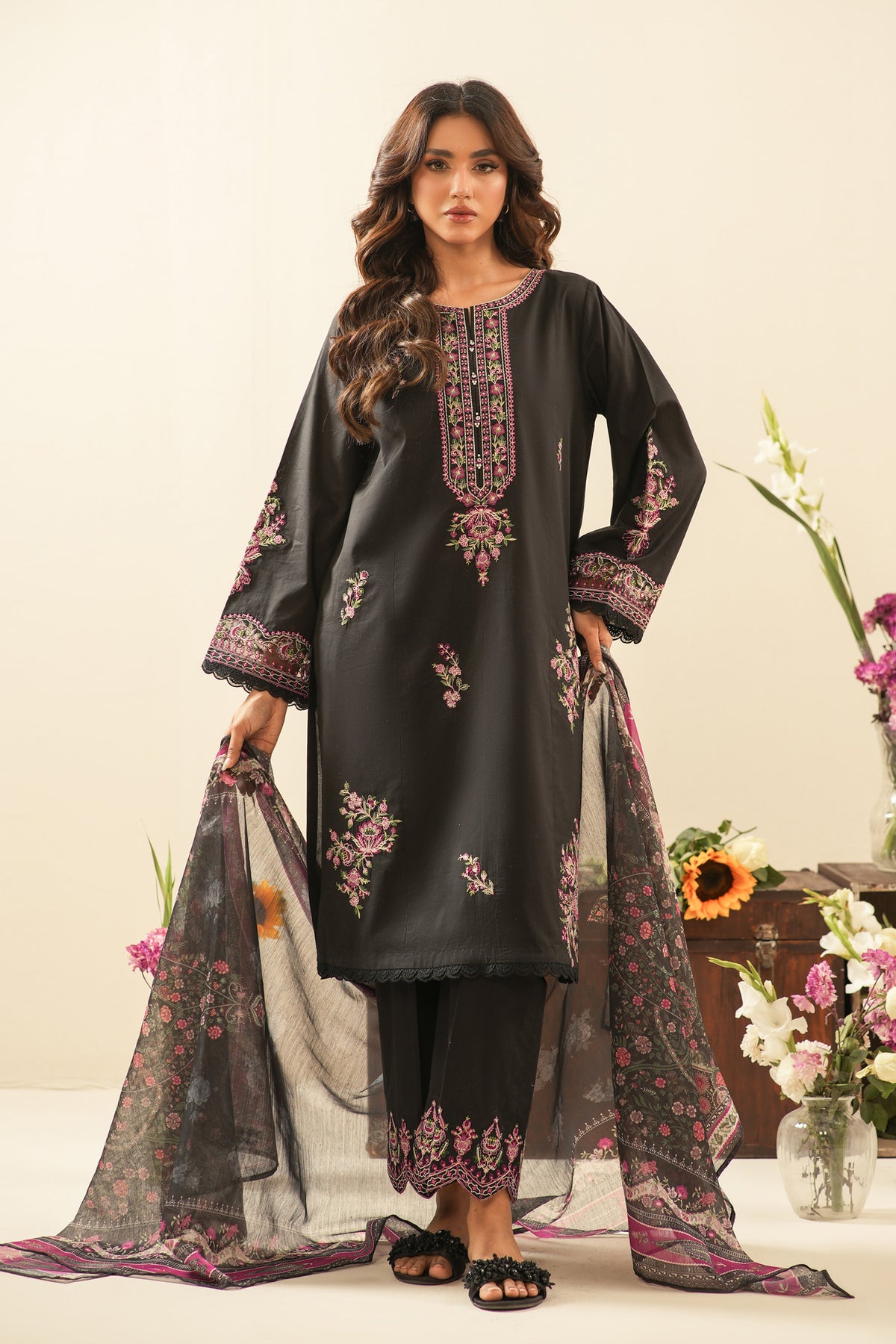 UNSTITCHED 3 PIECE SUIT