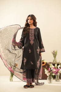 EMBROIDERED CAMBRIC UNSTITCHED 3 PIECE SUIT