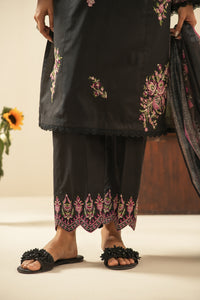 EMBROIDERED CAMBRIC UNSTITCHED 3 PIECE SUIT