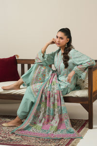 PRINTED LAWN UNSTITCHED 3 PIECE SUIT