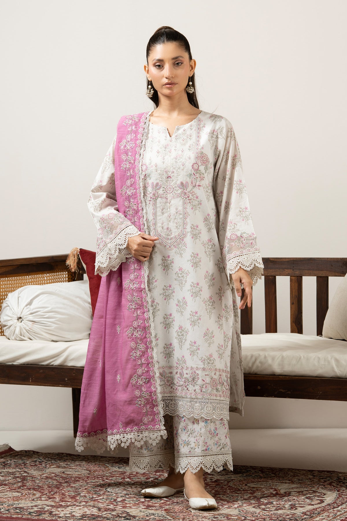 UNSTITCHED 3 PIECE SUIT