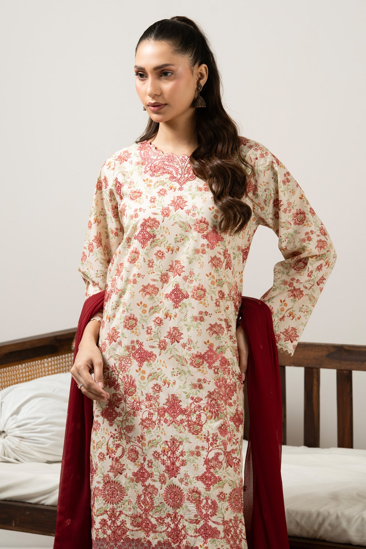 UNSTITCHED 3 PIECE SUIT