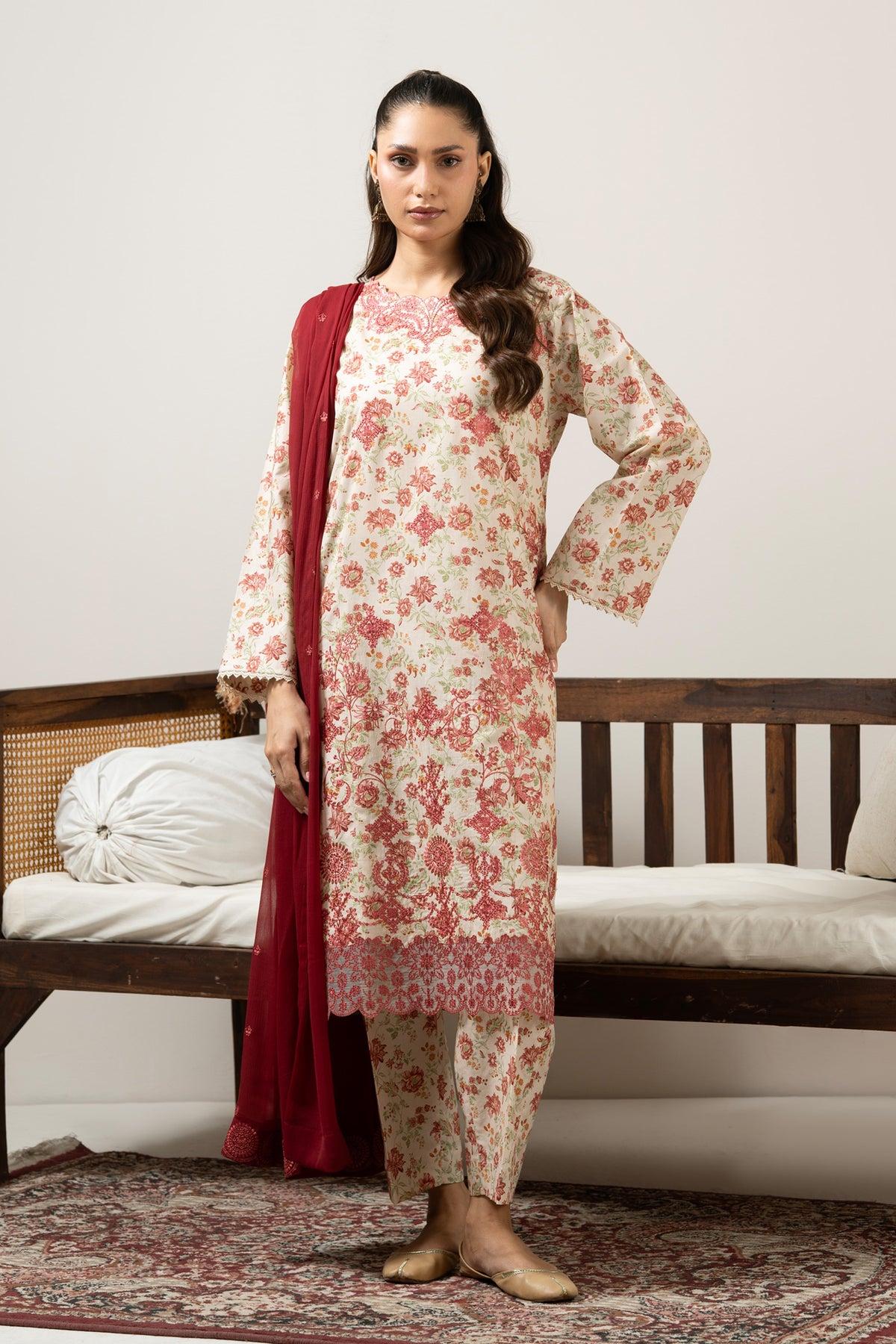 UNSTITCHED 3 PIECE SUIT