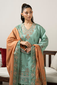 EMBROIDERED LAWN UNSTITCHED 3 PIECE SUIT