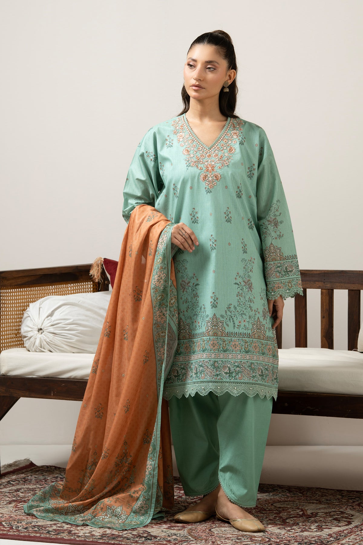 UNSTITCHED 3 PIECE SUIT
