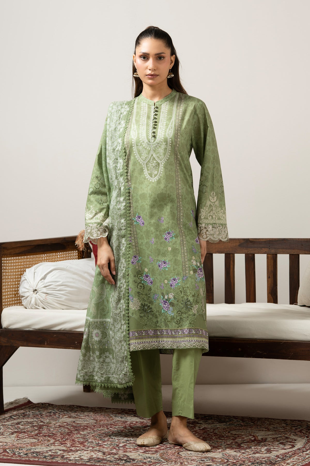 UNSTITCHED 3 PIECE SUIT