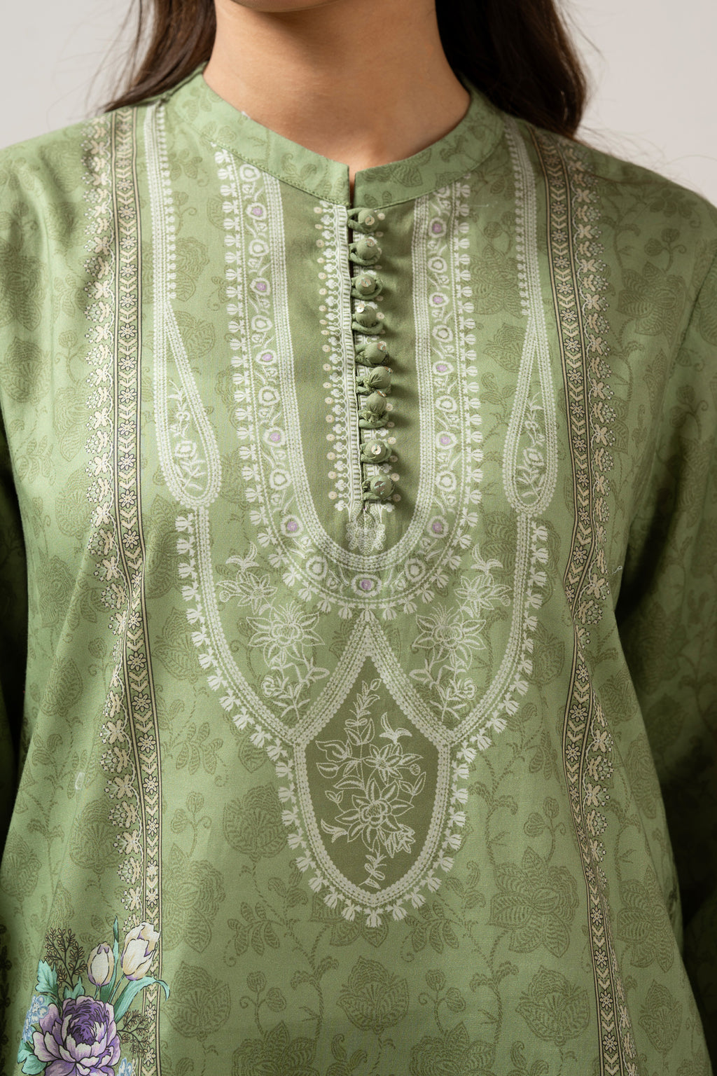 EMBROIDERED LAWN UNSTITCHED 3 PIECE SUIT