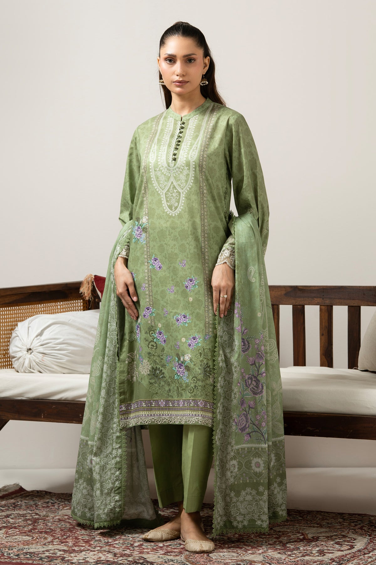 UNSTITCHED 3 PIECE SUIT