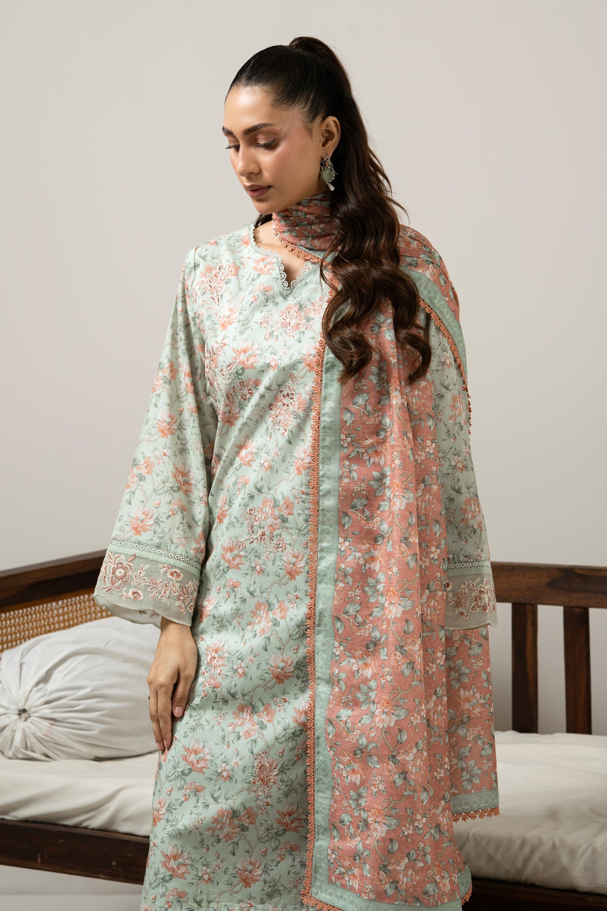 UNSTITCHED 3 PIECE SUIT