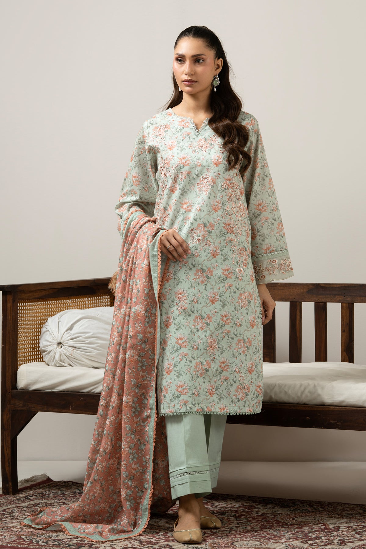 UNSTITCHED 3 PIECE SUIT