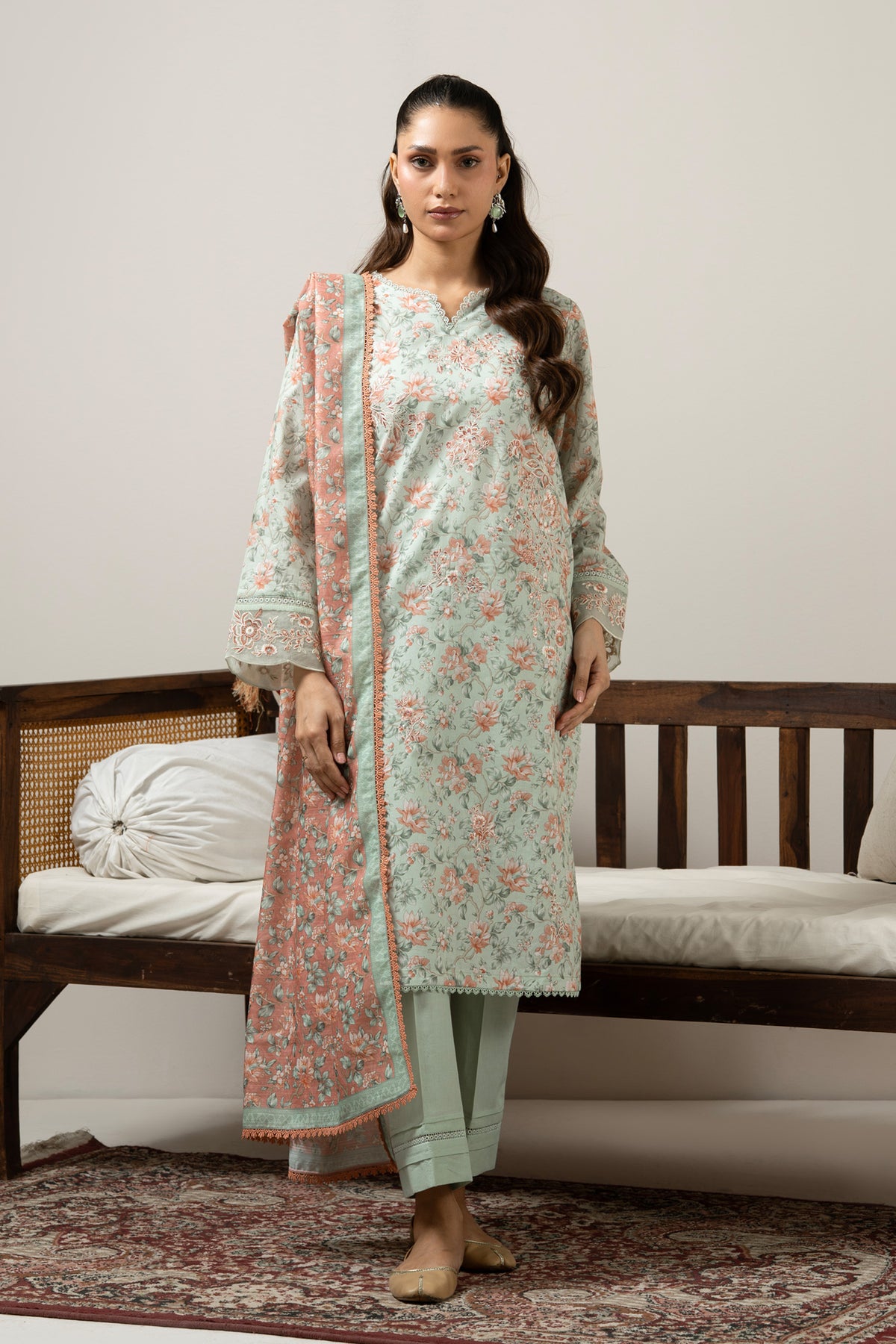UNSTITCHED 3 PIECE SUIT