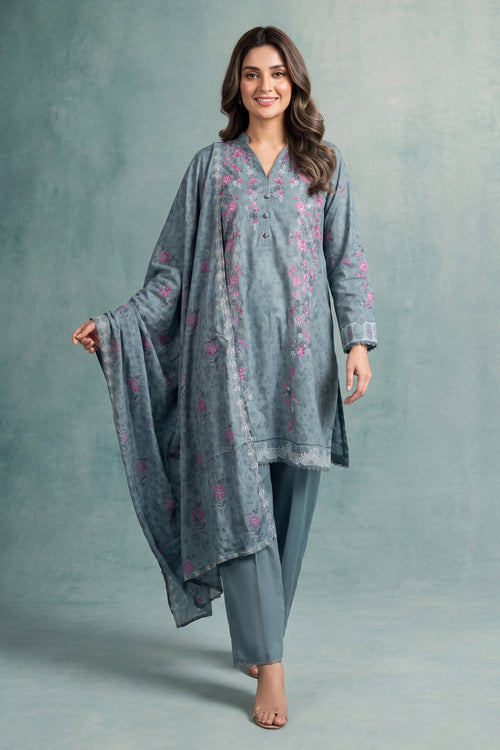 Printed Cambric Unstitched 3-Piece