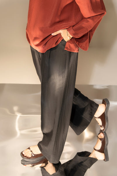 PLAIN TENCEL PANTS
