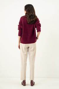 Narrow Leg Formal Pants - Khaki