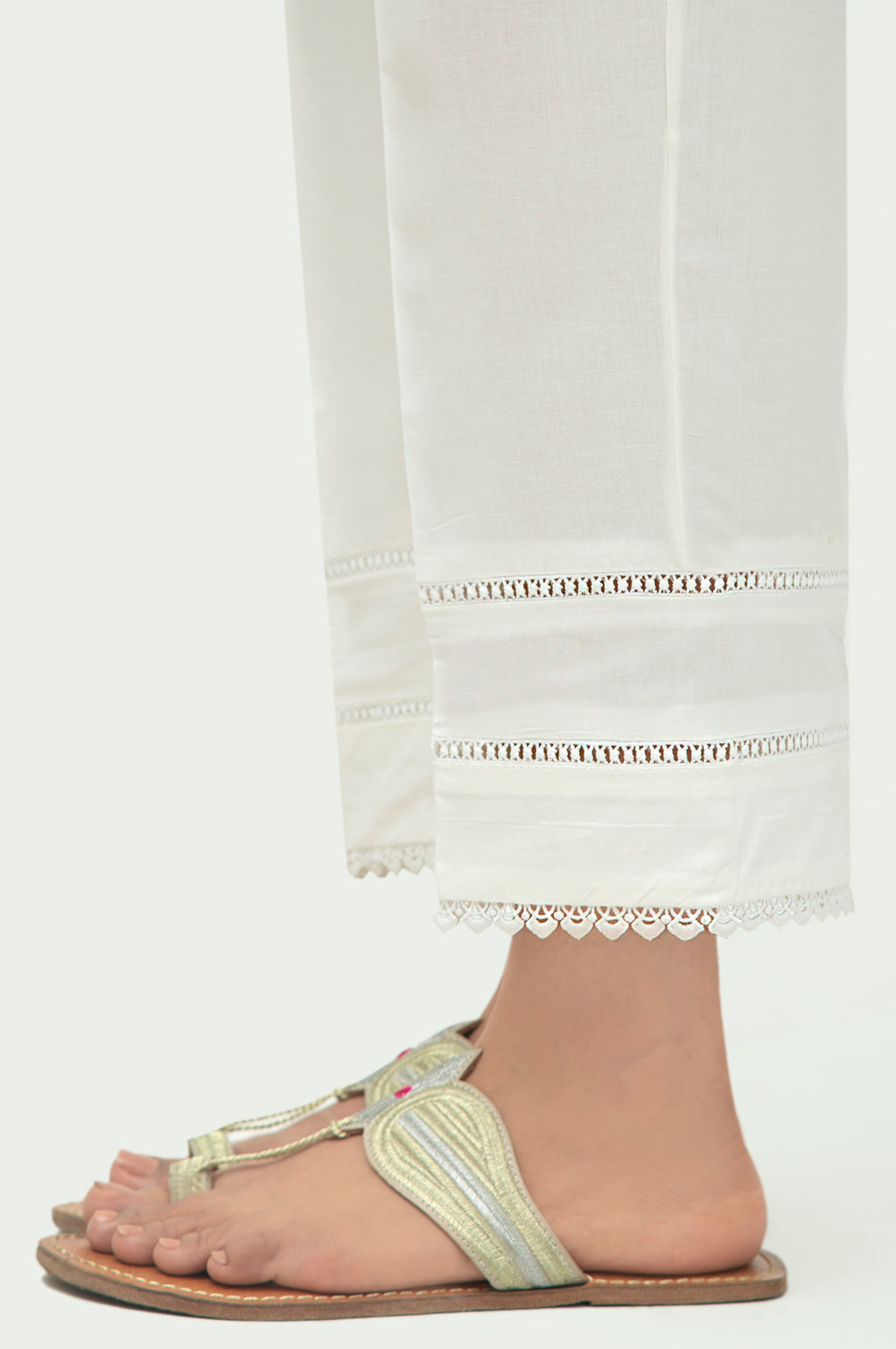 Stylized Cambric Straight Pant - Regular Fit