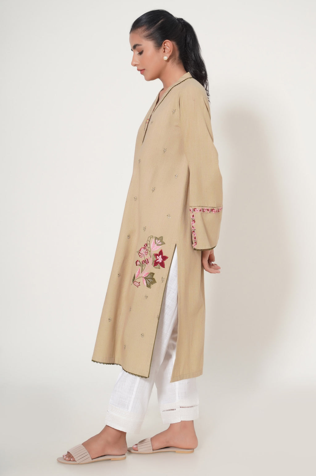 Stitched 1 Piece Multi Neps Embroidered Shirt