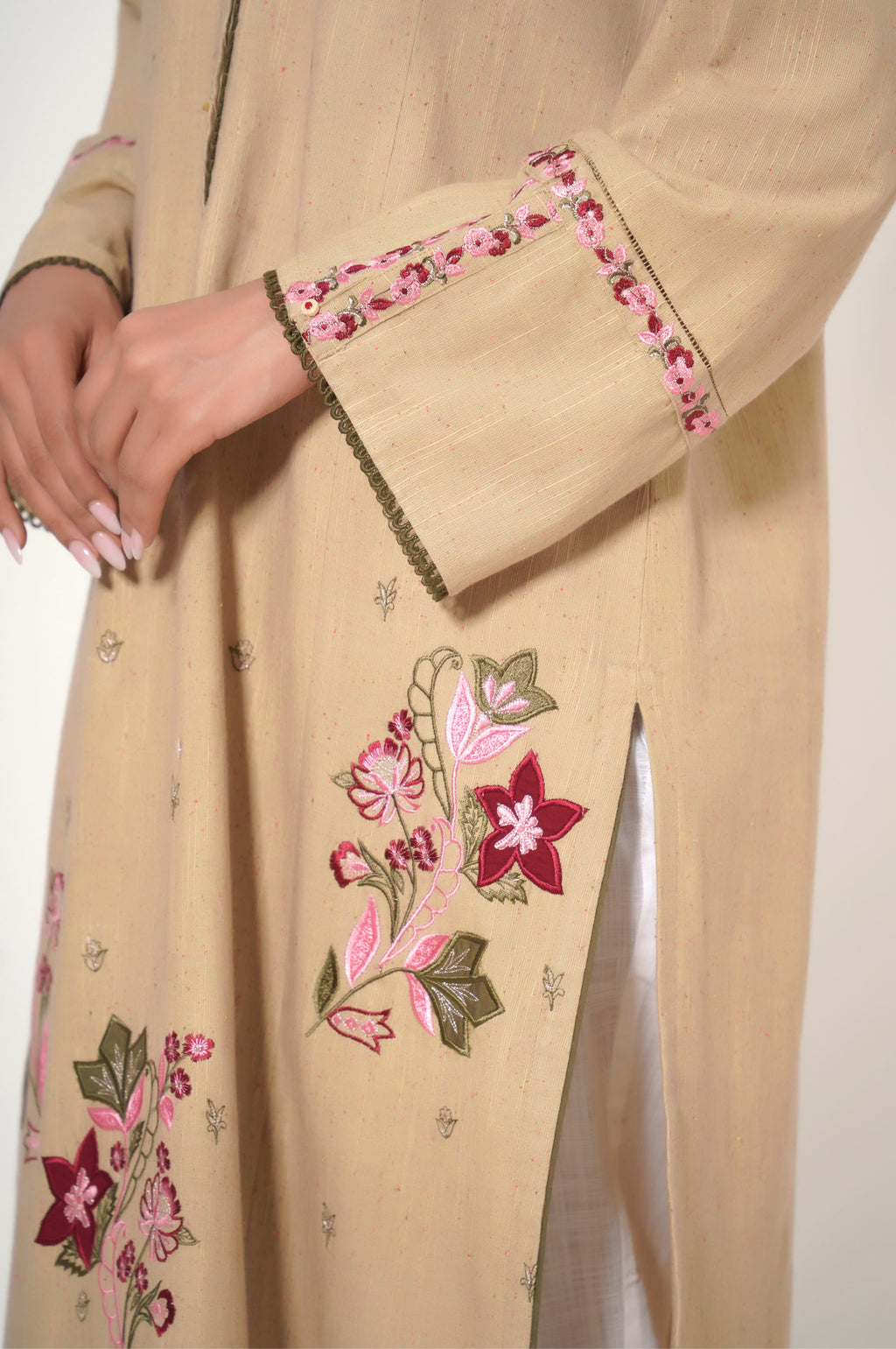 Stitched 1 Piece Multi Neps Embroidered Shirt