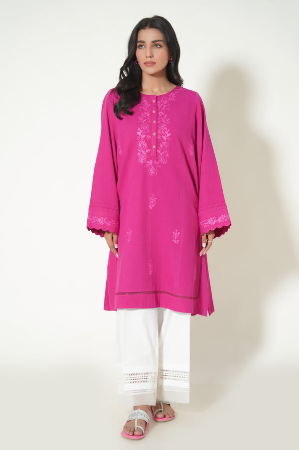 Stitched 1 Piece Embroidered Cottle Shirt