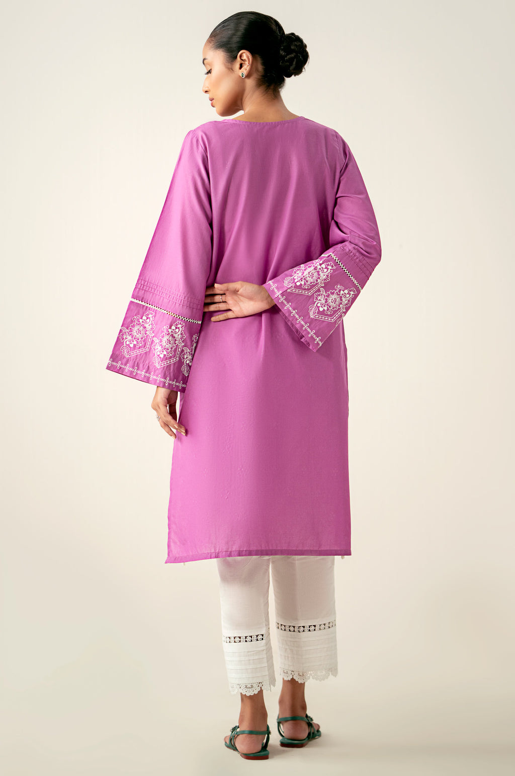 Stitched 1 Piece Embroidered Chikankari Lawn Shirt