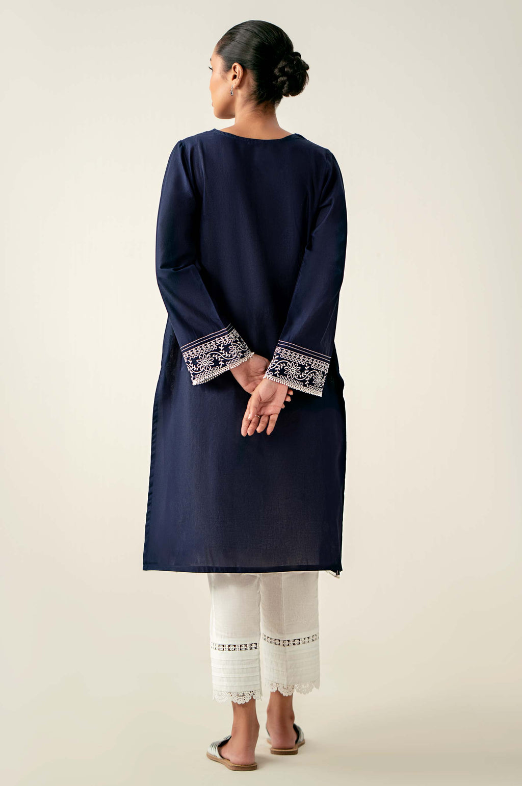 Stitched 1 Piece Embroidered Chikankari Lawn Shirt