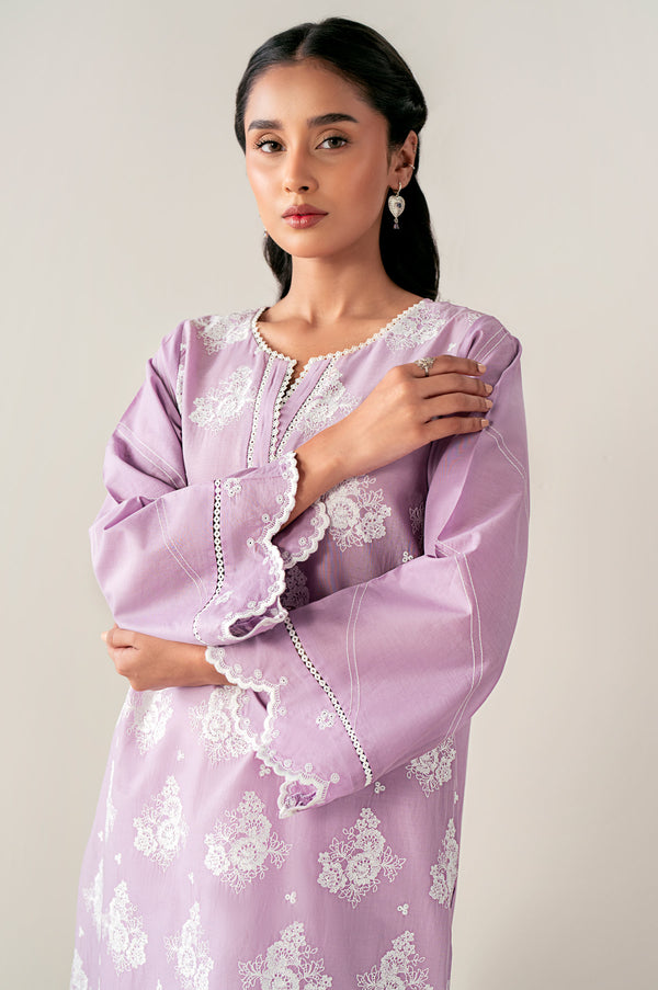 Stitched 1 Piece Embroidered Chikankari Lawn Shirt