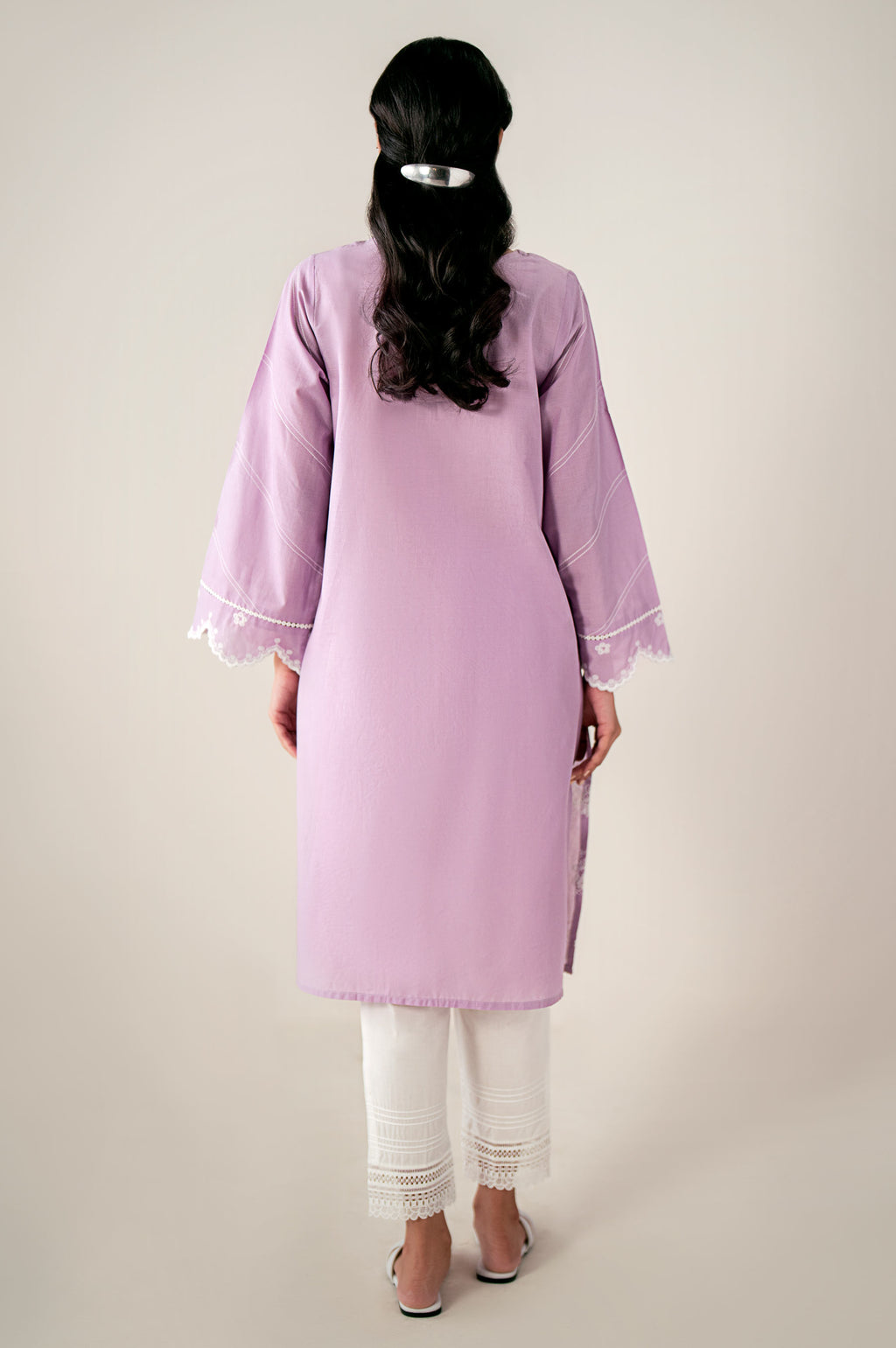 Stitched 1 Piece Embroidered Chikankari Lawn Shirt