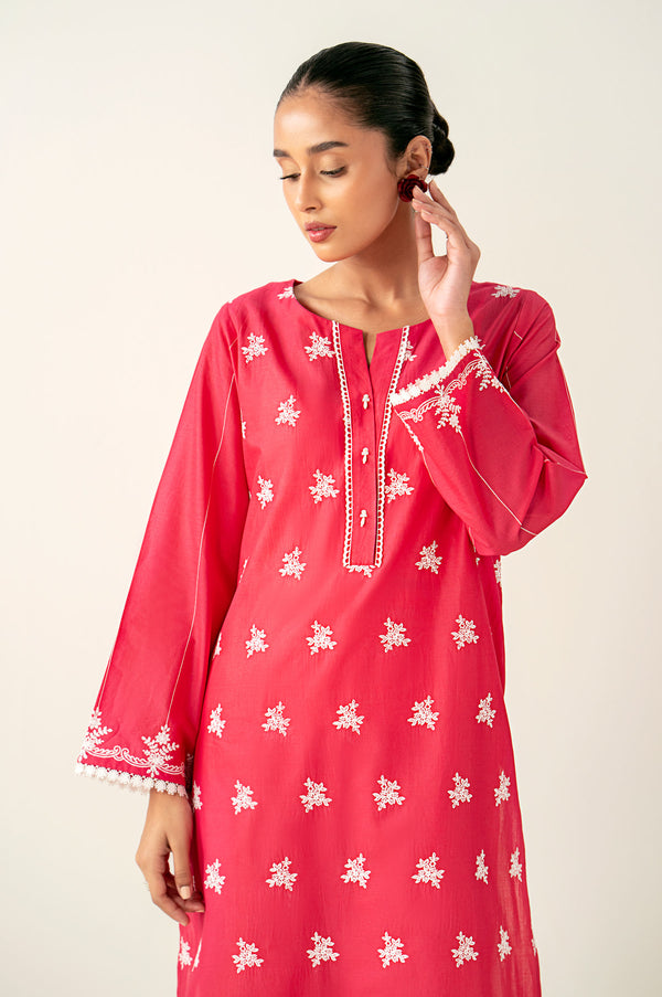 Stitched 1 Piece Embroidered Chikankari Lawn Shirt