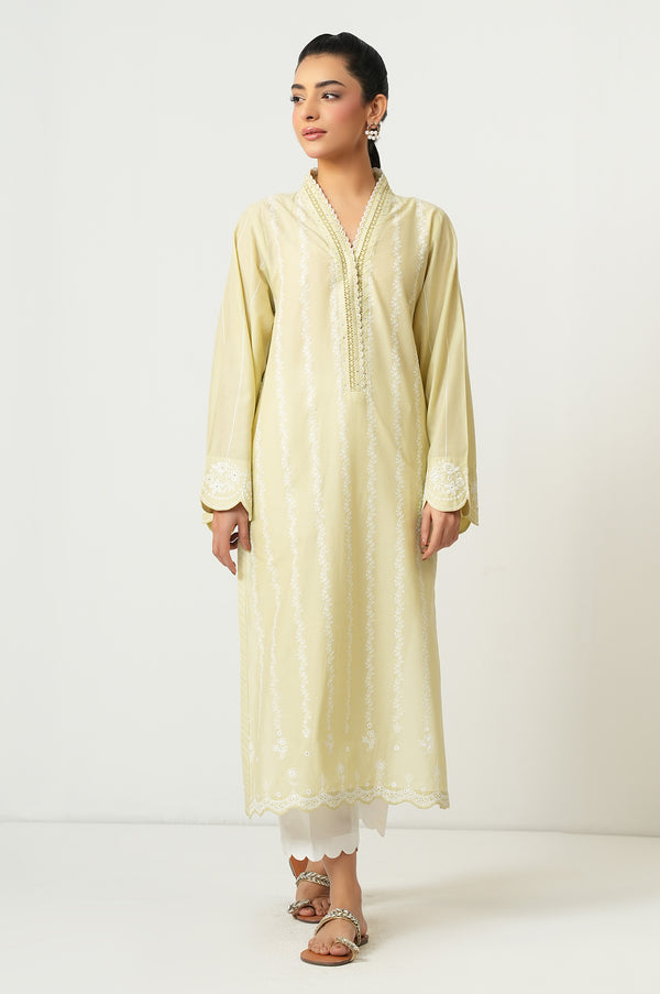 Stitched 1 Piece Embroidered Chikankari Shirt