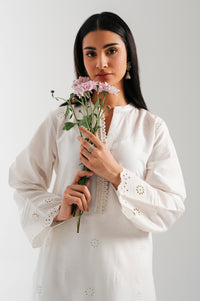 STITTCHED 1 PIECE EMBROIDERED POPLIN CHIKANKARI TOP