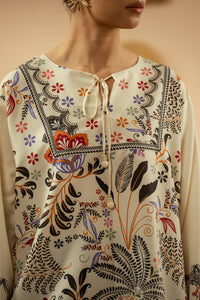 PRINTED POLY CAMBRIC STITCHED 1 PIECE TOP