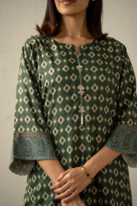 PRINTED VISCOSE STITCHED SHIRT