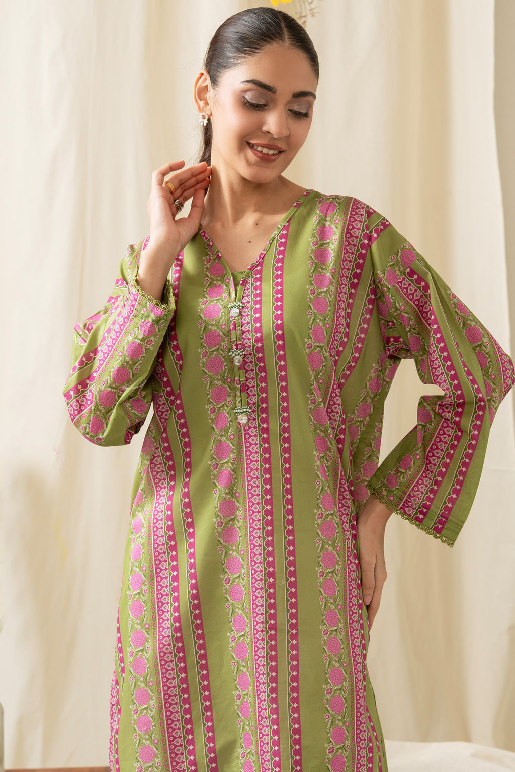 PRINTED LAWN STITCHED SHIRT