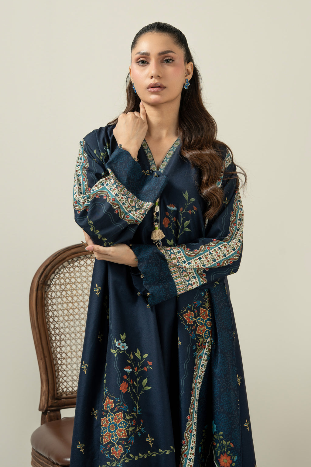 PRINTED POLY CAMBRIC STITCHED 1 PIECE TOP