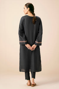Stitched 2 Piece Dyed Embroidered Karandi Suit