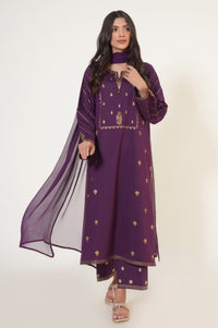 Stitched 2 Piece Paste Printed Suit