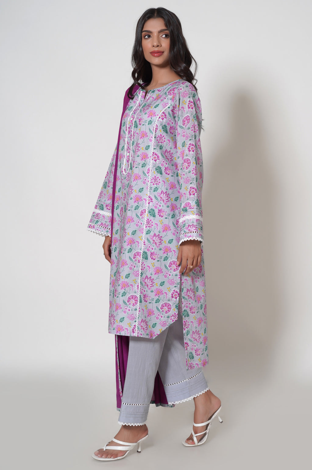 Stitched 2 Piece Printed Lawn Suit