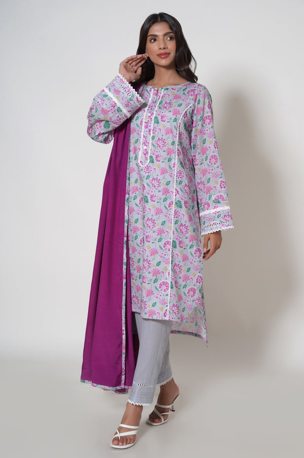 Stitched 2 Piece Printed Lawn Suit